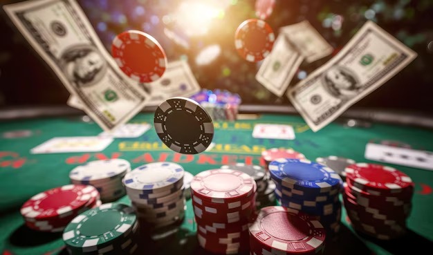 Community cards reveal in Casino Hold'em